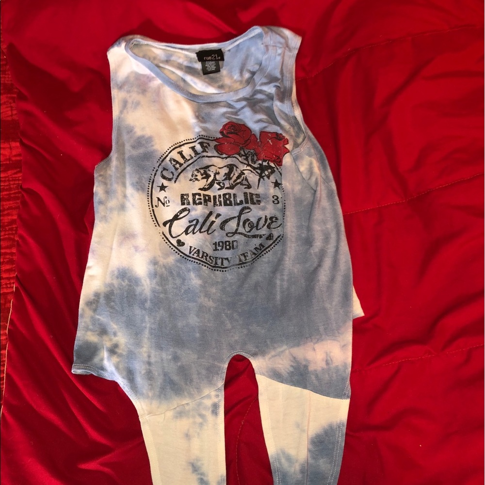 Blue Cali croptop